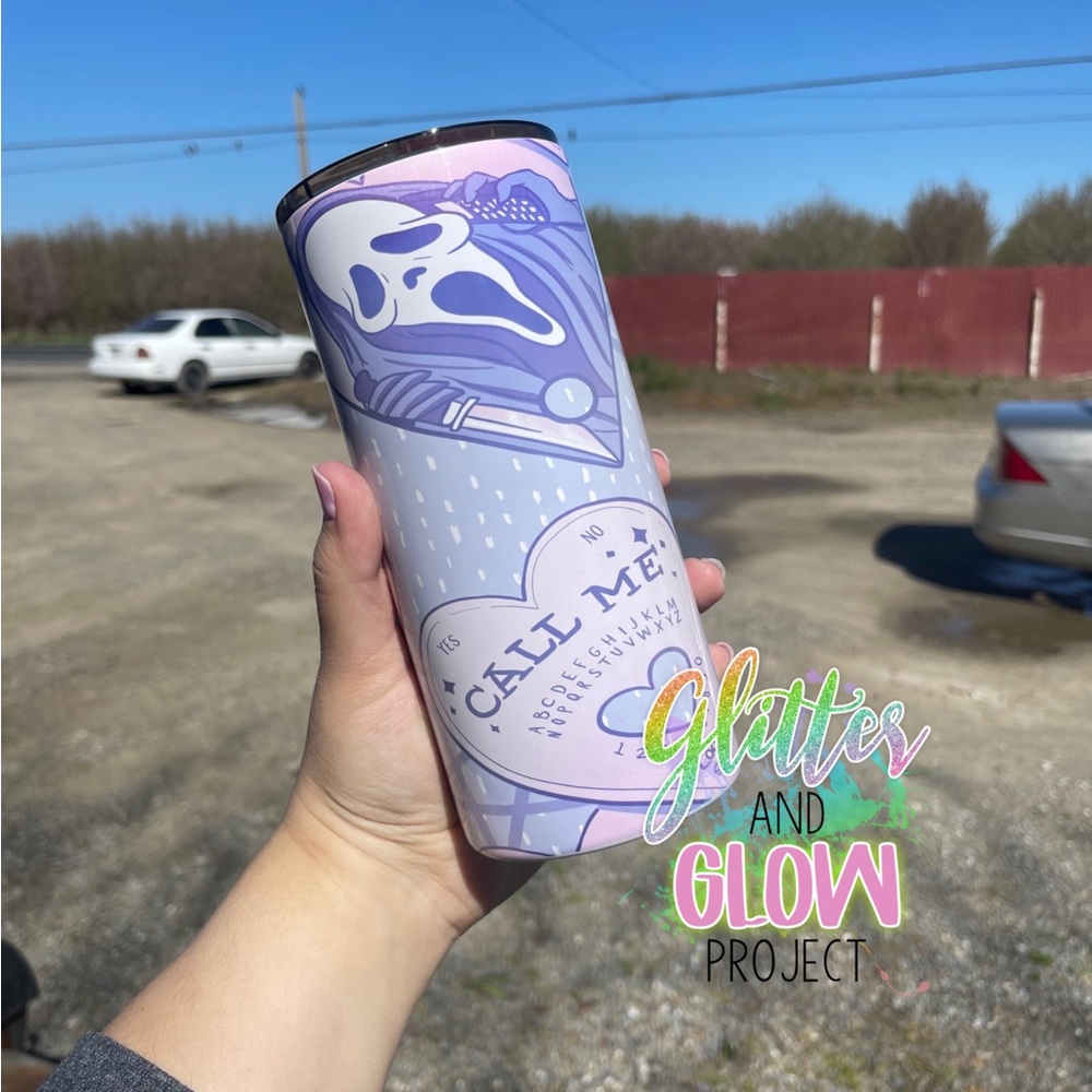 Ready to Ship Pastel Call Me GF 20oz Skinny Tumbler